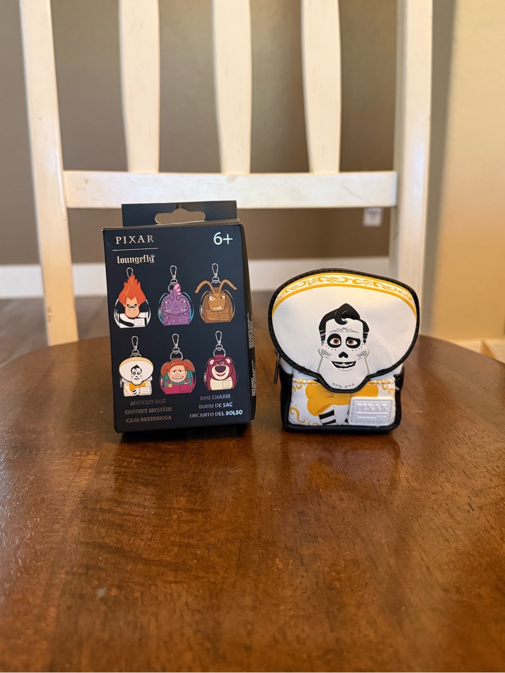 NWT Loungefly Pixar Rivals Ernesto De La Cruz Mini Backpack Keychain Charm